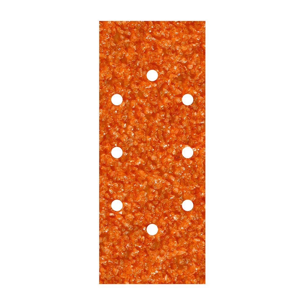 HOJAS DE LIJAR DE CORINDÓN PERFORADAS OVAL, 93 x 230 mm, GRANO 40, PACK 5 uds