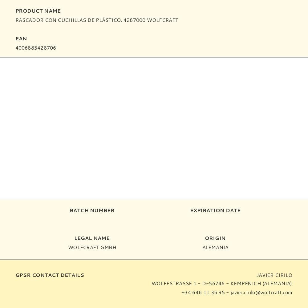 RASCADOR CON CUCHILLAS DE PLÁSTICO gallery 2