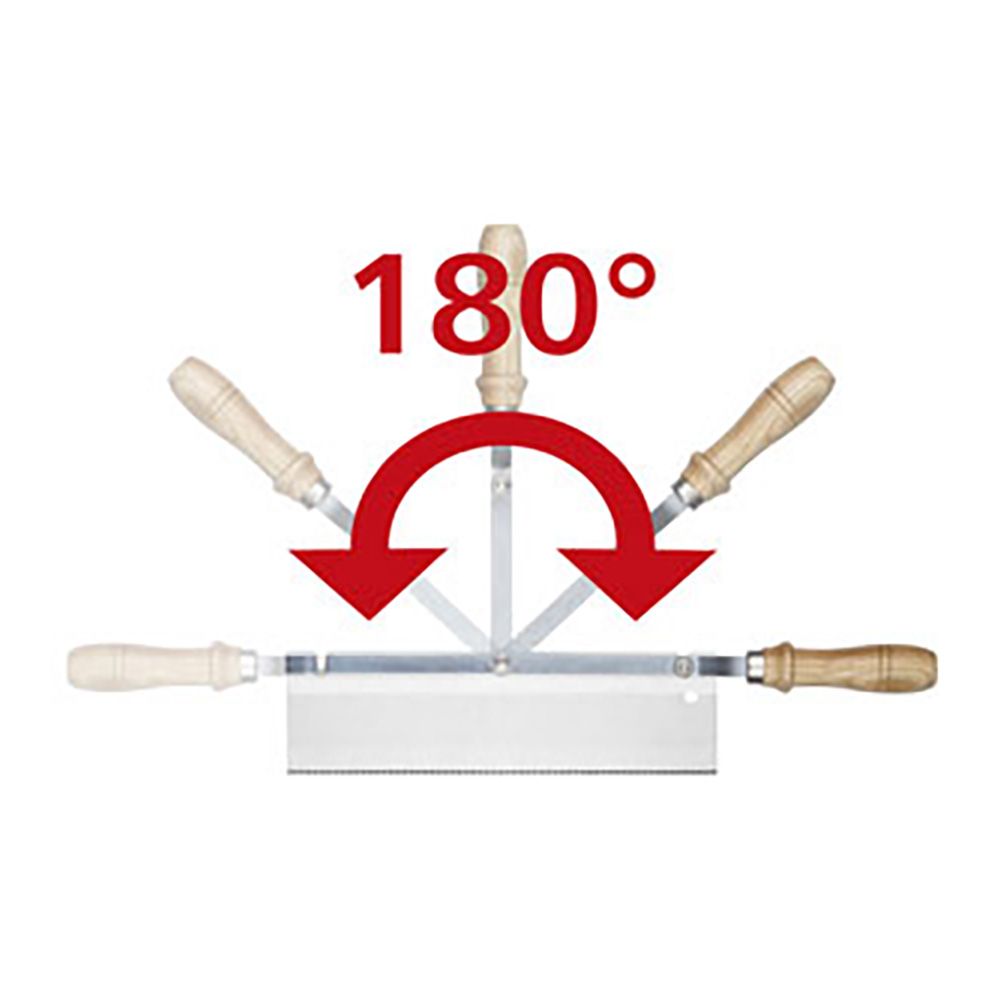 SIERRA DE MANO CON MANGO ACODADO Y ORIENTABLE 390 x 45 x 90 mm gallery 1
