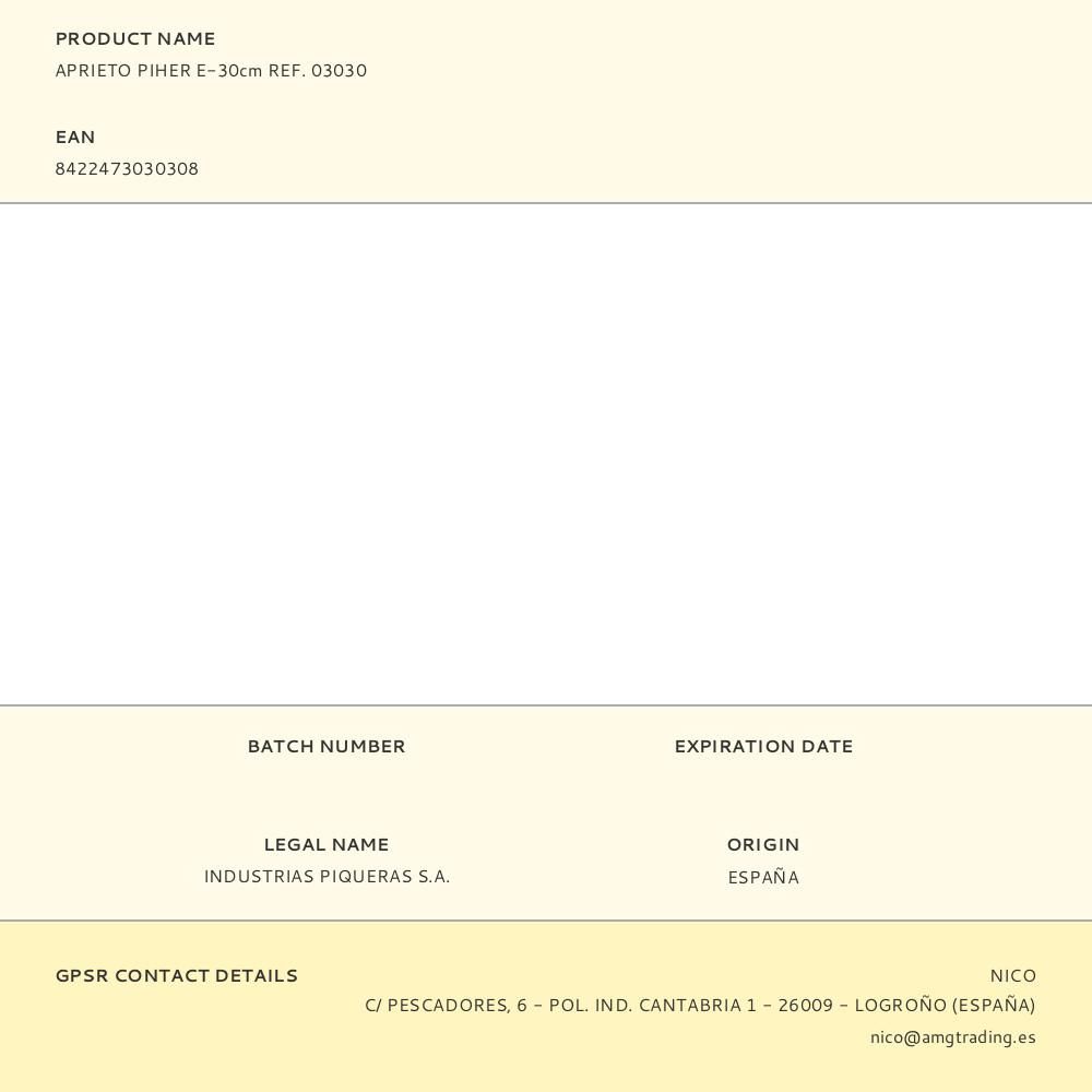 APRIETO PIHER E-30 cm gallery 4