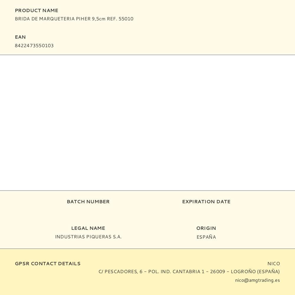 BRIDA DE MARQUETERIA 9,5 cm gallery 1