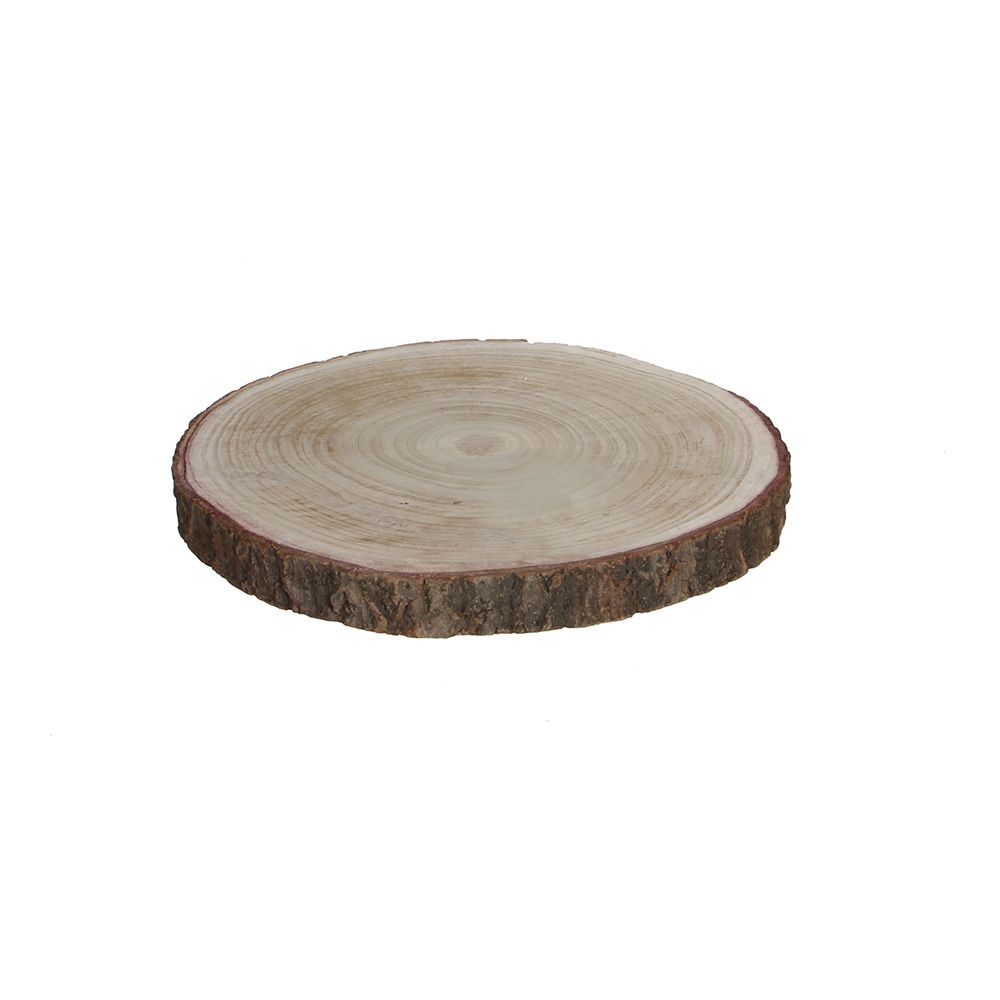 BASE DECORATIVA TRONCO DE MADERA Ø30 x 3 cm