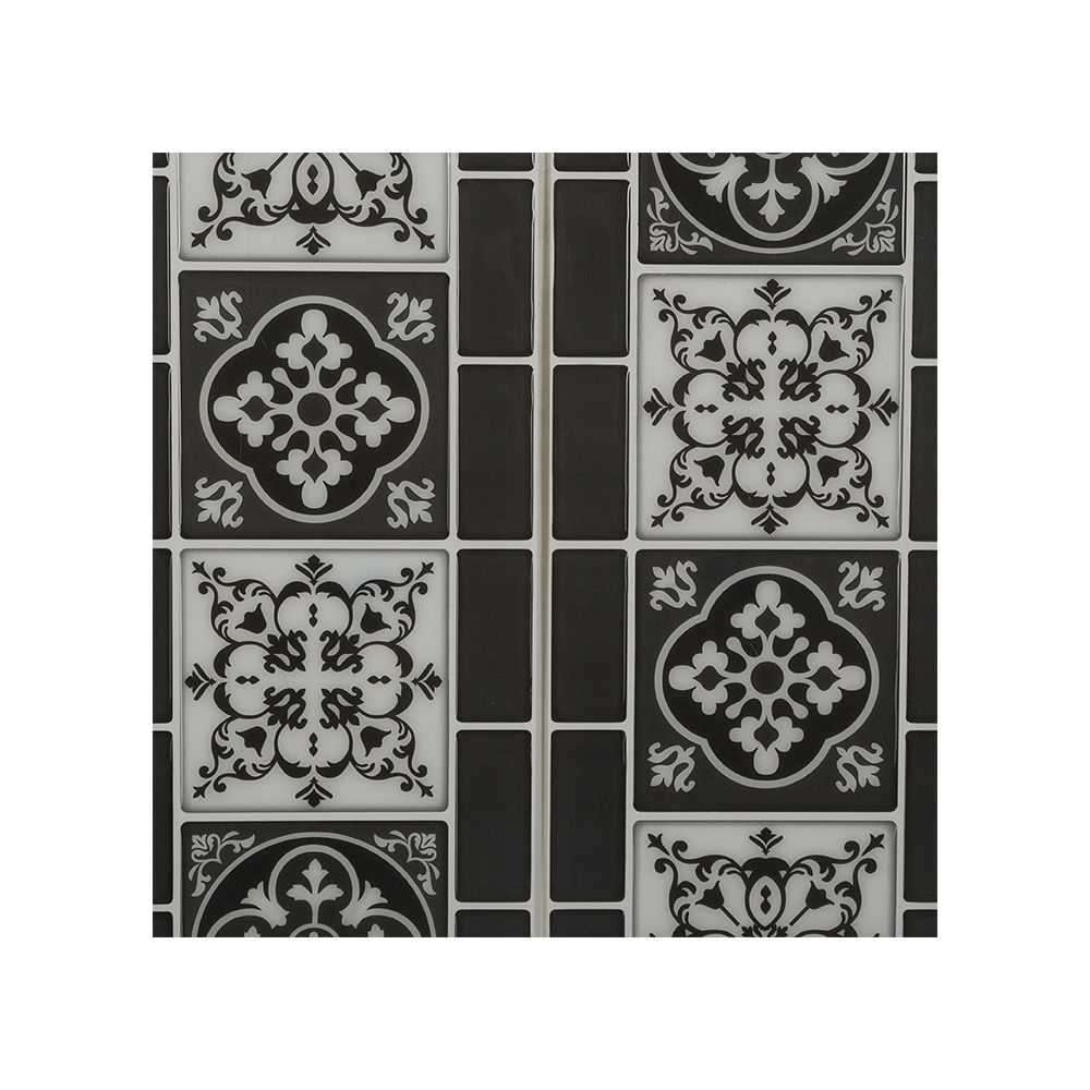 STICKER DECORATIVO MODELO AZULEJO NEGRO 30,5 x 25 x 0.3 cm, PACK 2 uds