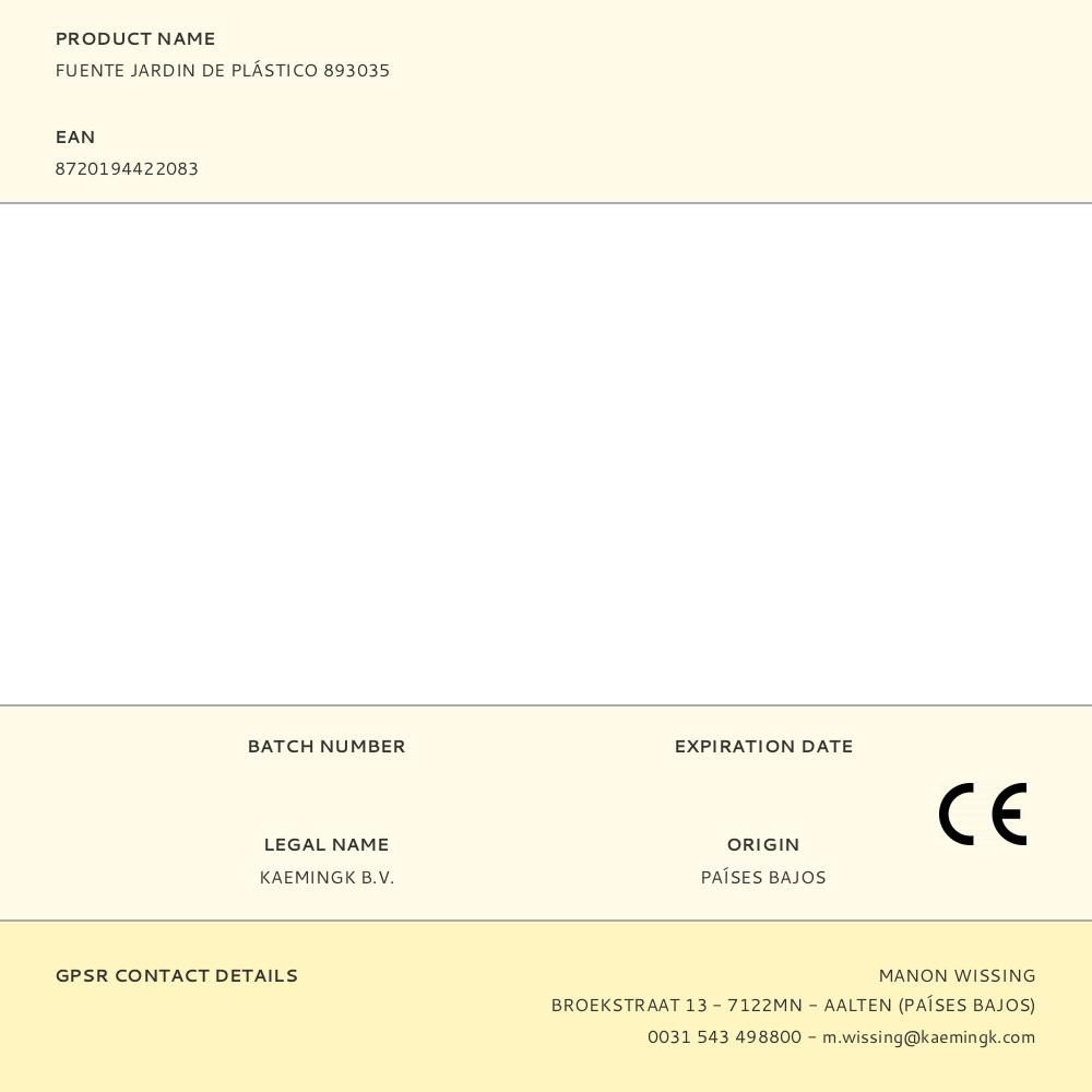 FUENTE SOLAR DE JARDÍN, DE PLÁSTICO, LUZ RGB, 4 LEDS - Ø16 x 3,5 cm gallery 4