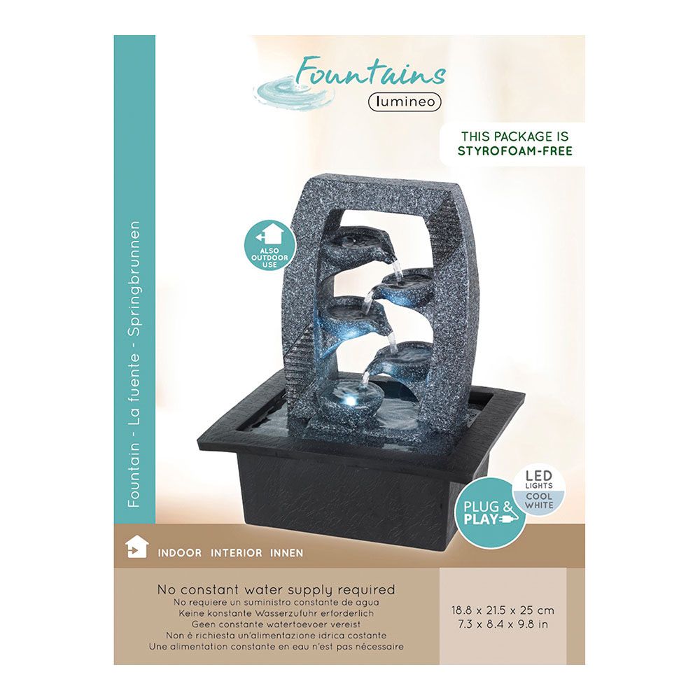 FUENTE DE POLIRESINA PARA INTERIOR Y EXTERIOR MODELOS VARIADOS 21,5 x 18,5 x 25 cm gallery 0