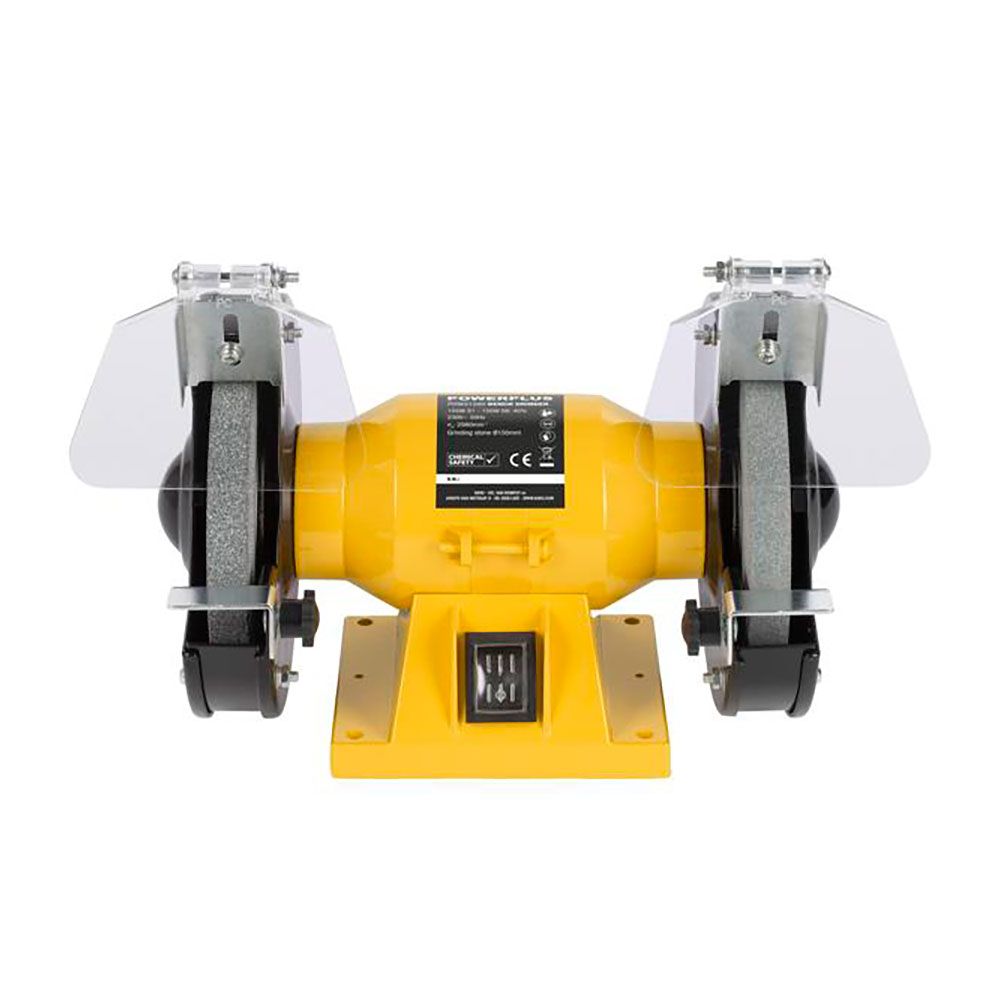 ESMERILADORA DE BANCO + 2 RUEDAS ABRASIVAS DE Ø150 mm, 150 W gallery 1