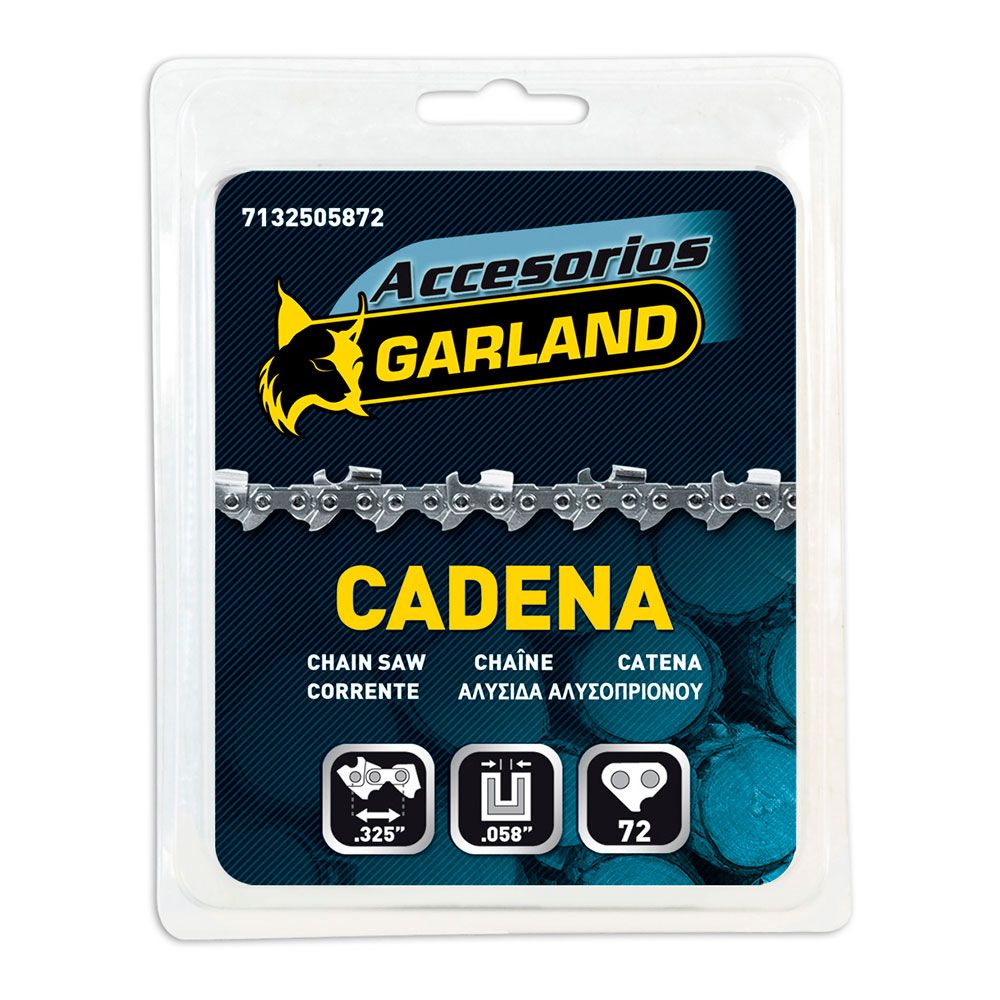 CADENA DE MOTOSIERRA PARA ESPADA DE 18 pulg / 45 cm, 72 ESLABONES, 325 pulg, ESPESOR 0,058 pulg