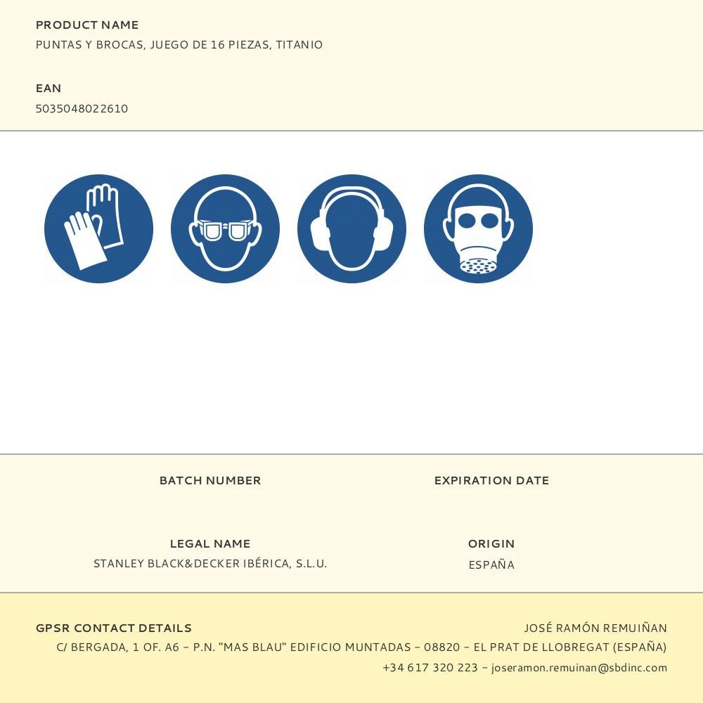 PUNTAS Y BROCAS, JUEGO DE 16 PIEZAS, TITANIO gallery 0