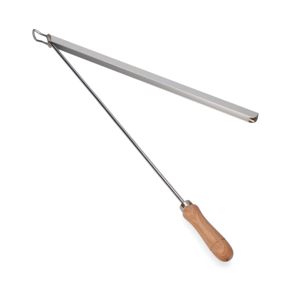 VARILLA PORTAPERIÓDICOS ALUMINIO CON MANGO DE MADERA gallery 0