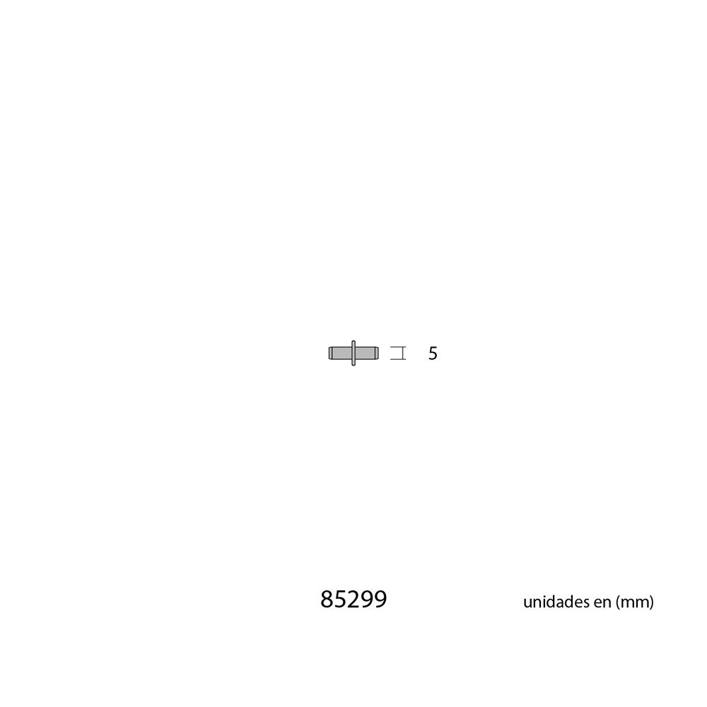 PACK 16 UDS. PORTA-ESTANTE DE HIERRO REDONDO Nº 5 LATÓN gallery 1