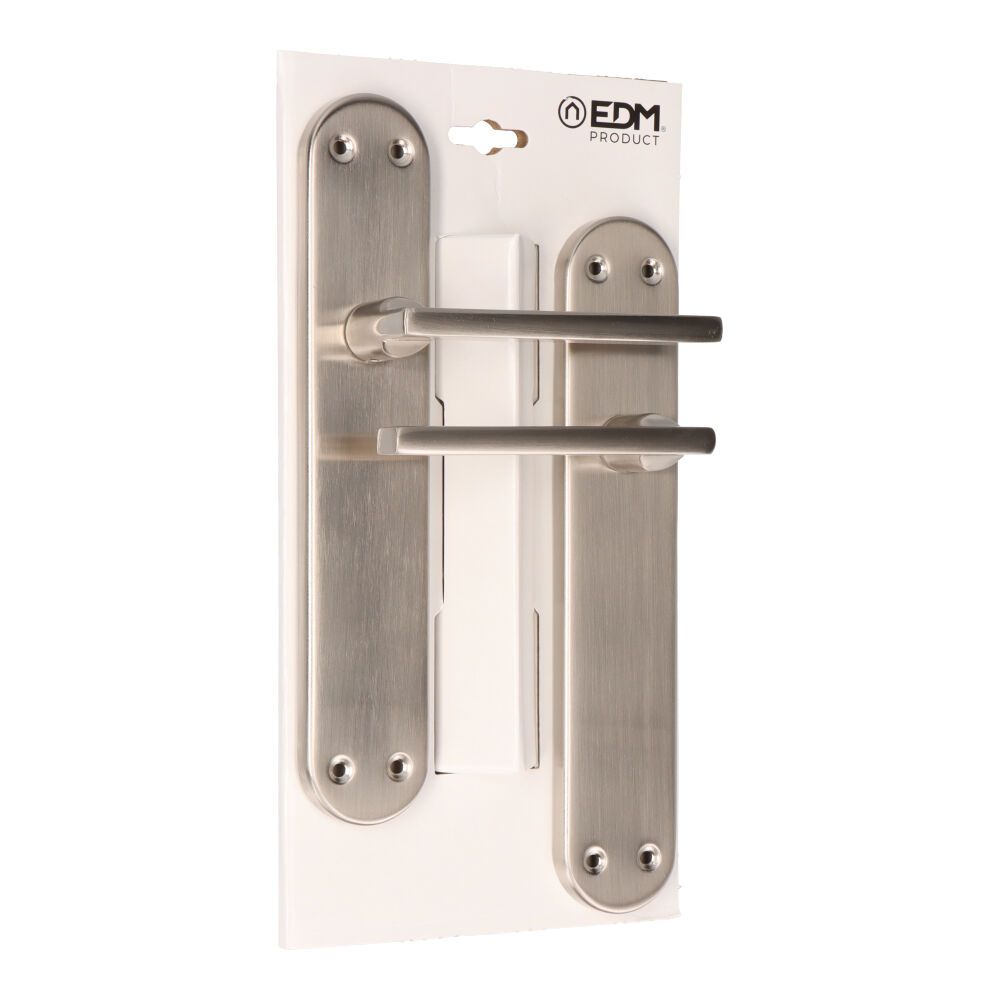 BLISTER JUEGO DE MANILLAS 606 NIQUEL SATINADO EDM gallery 0