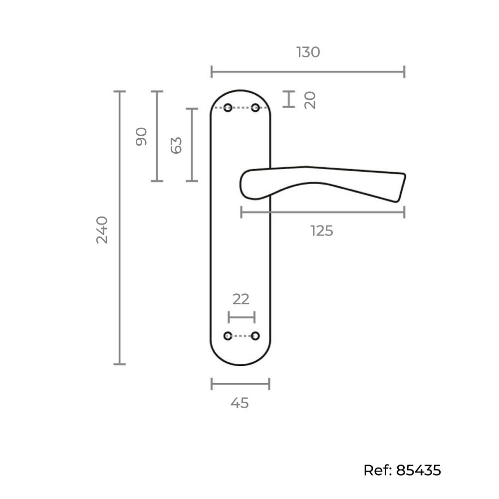 JUEGO DE MANILLAS 707 LATÓN SATINADO gallery 1