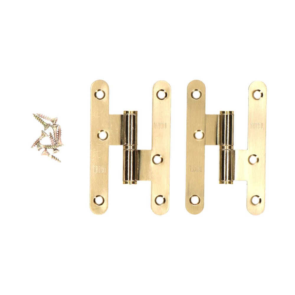 PERNIO SIN REMATE PN04 DERECHA 100x58mm LATÓN SATINADO