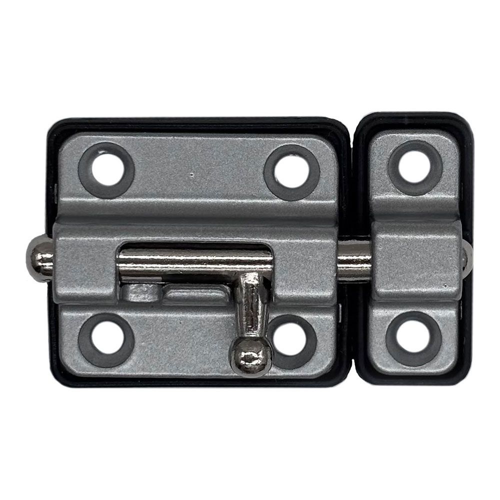 PASADOR CERROJO BASE PLÁSTICA 35 mm CROMO MATE