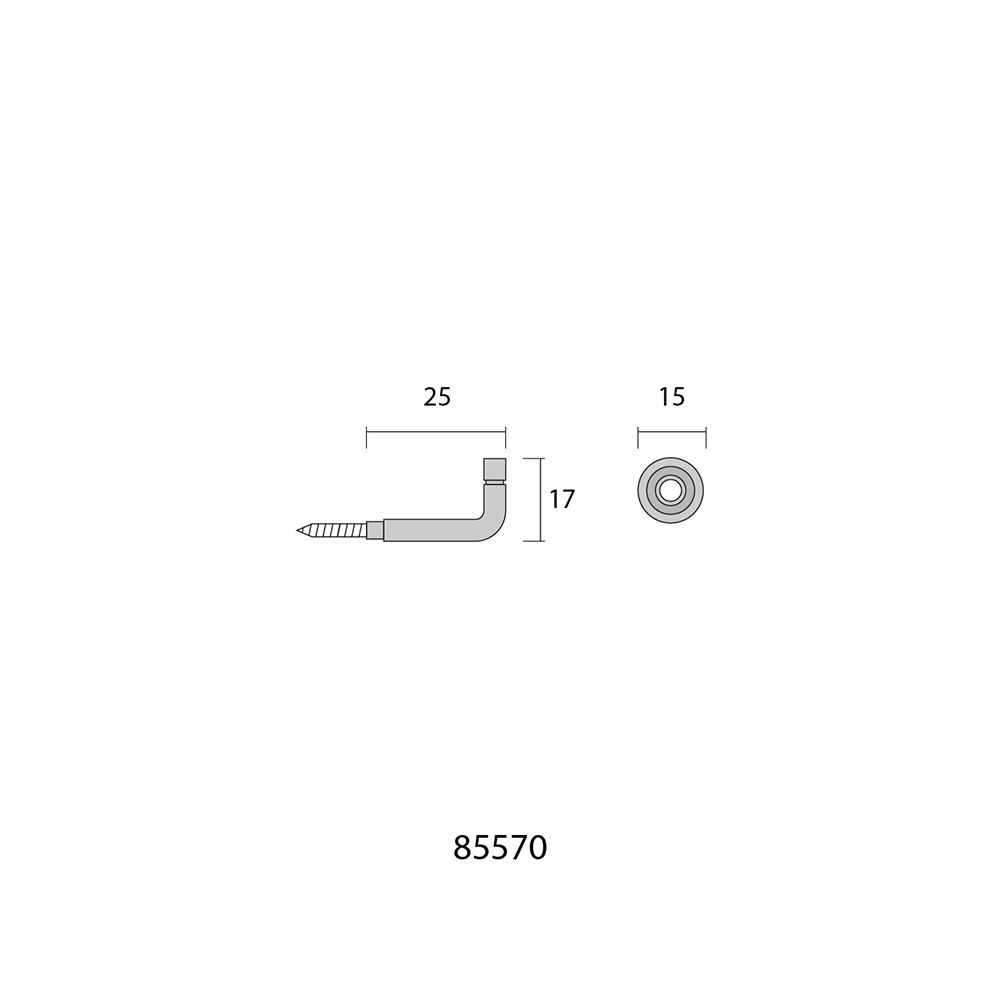 ALZAPAÑOS TORNEADOS LATÓN 25 mm. RECOGEDOR DE CORTINA, 2 uds gallery 1