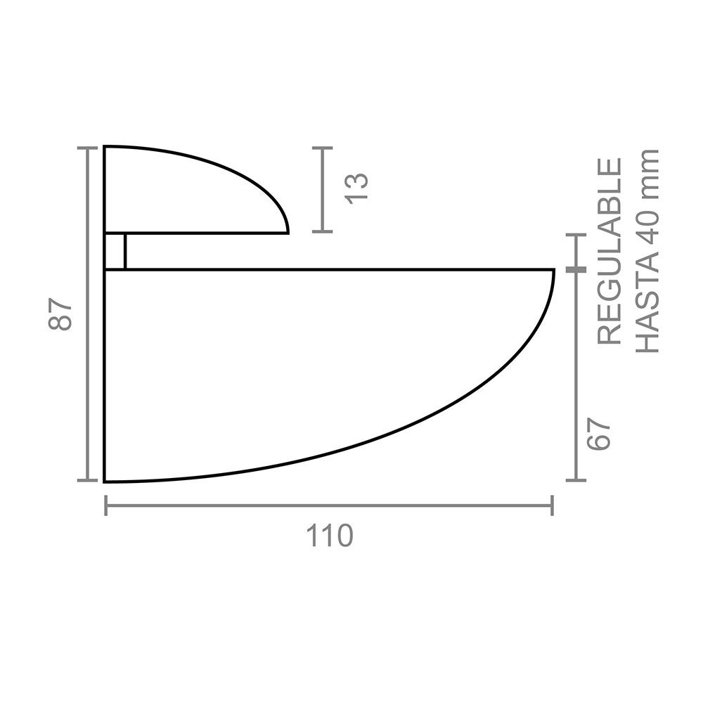 PACK CON 2 SOPORTES MOD. PELICANO SP07 110x87mm CROMO M31224 MICEL gallery 0