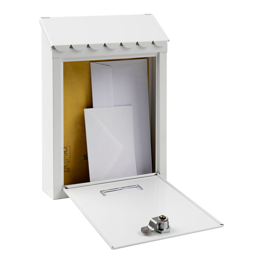 BUZÓN INDIVIDUAL EXTERIOR, PEQUEÑO, CIVIC, ACERO, BLANCO, 21,6 x 8 x 30 cm gallery 2