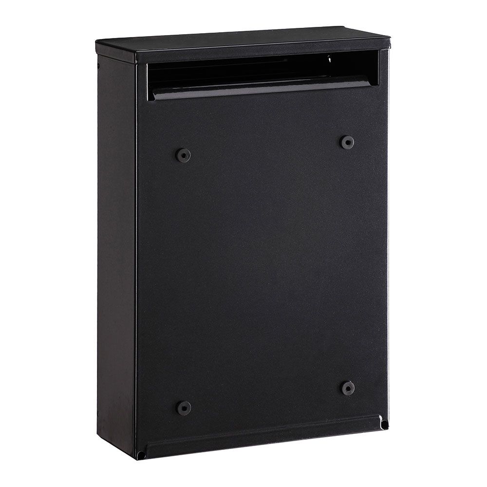 BUZÓN INDIVIDUAL EXTERIOR, PEQUEÑO, ZAGUÁN, ACERO, NEGRO, 22 x 8 x 32 cm gallery 1