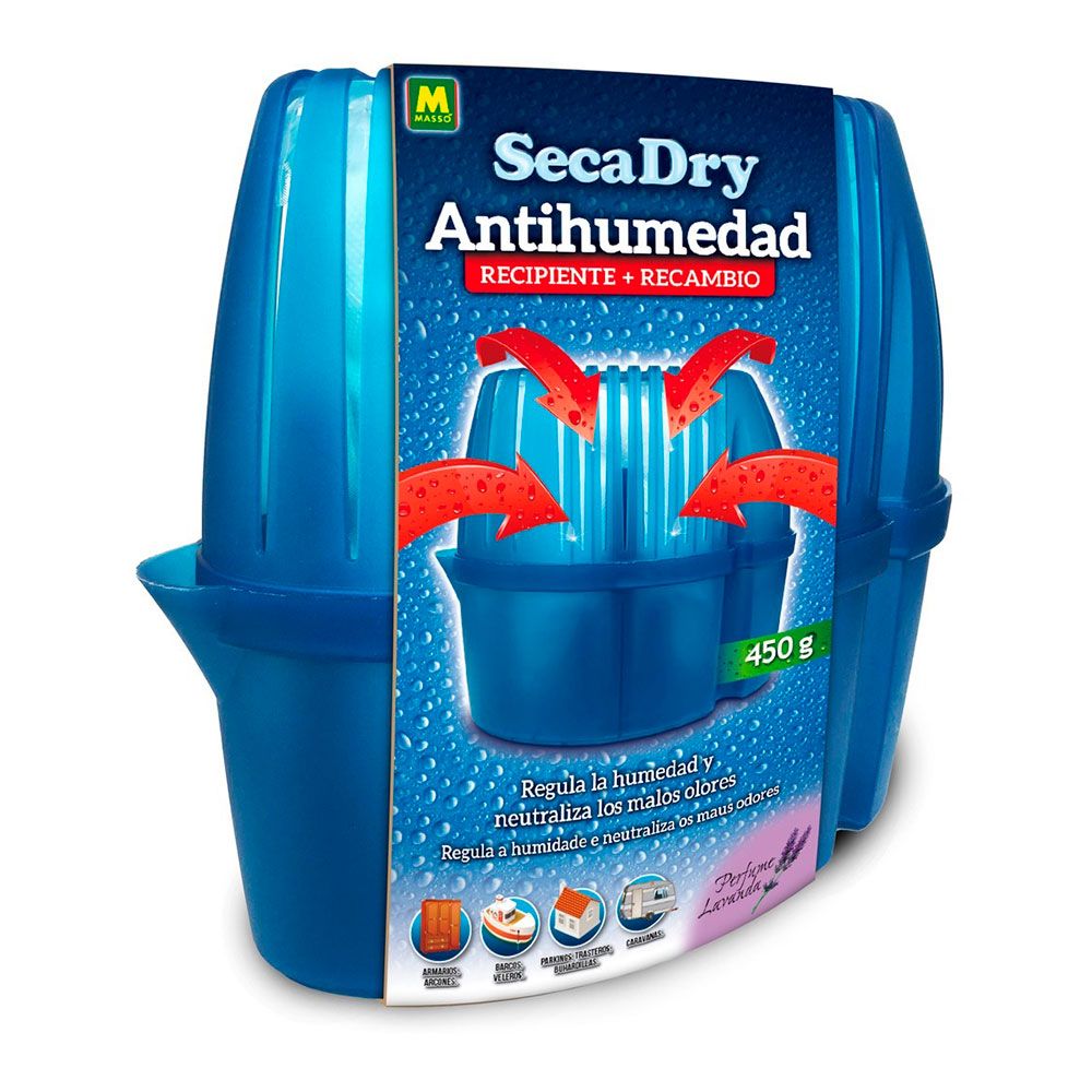 SECADRY ANTIHUMEDAD RECIPIENTE + RECAMBIO 450 g