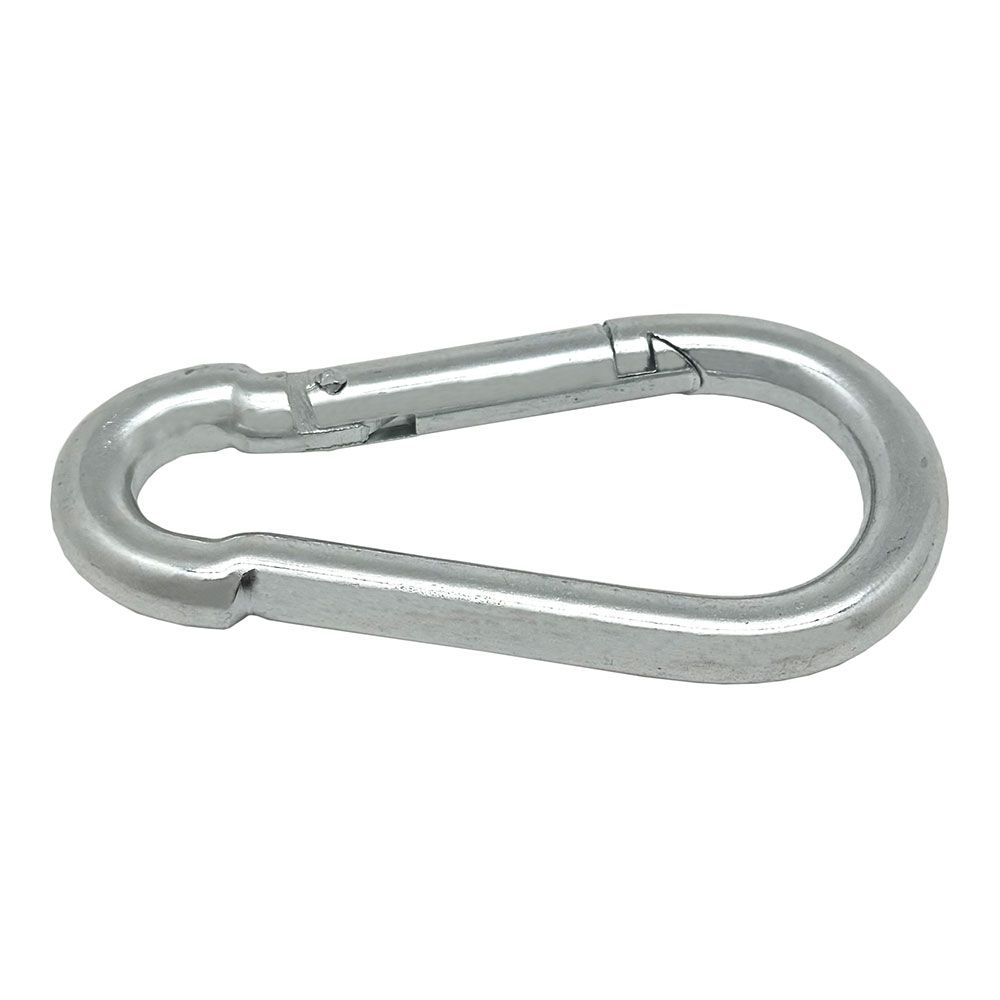 MOSQUETÓN BOMBERO SIN SEGURO, MSQ01, ACERO GALVANIZADO, 7 x 70 mm. 2 unidades