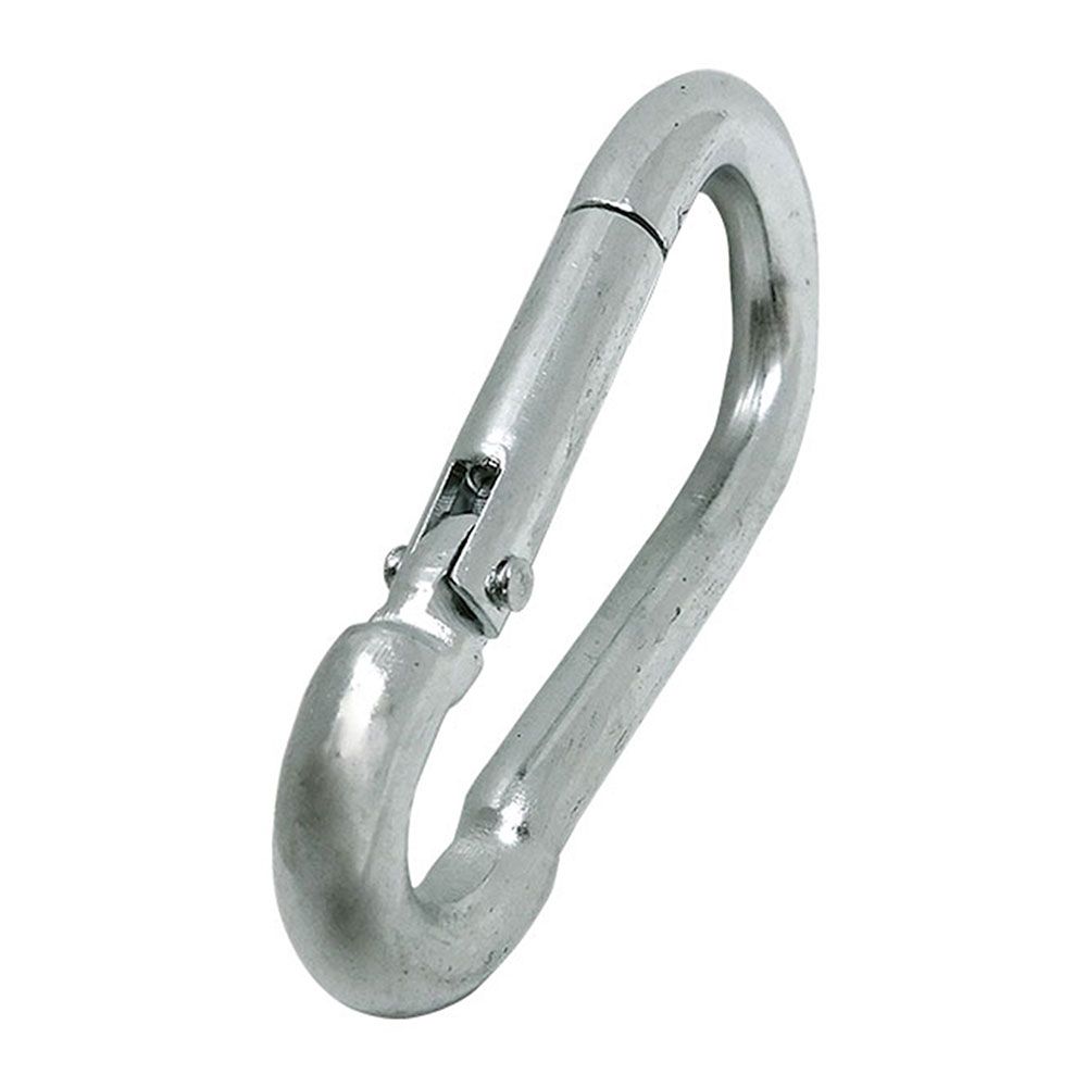 MOSQUETÓN BOMBERO SIN SEGURO, MSQ01, ACERO GALVANIZADO, 7 x 70 mm. 2 unidades gallery 0