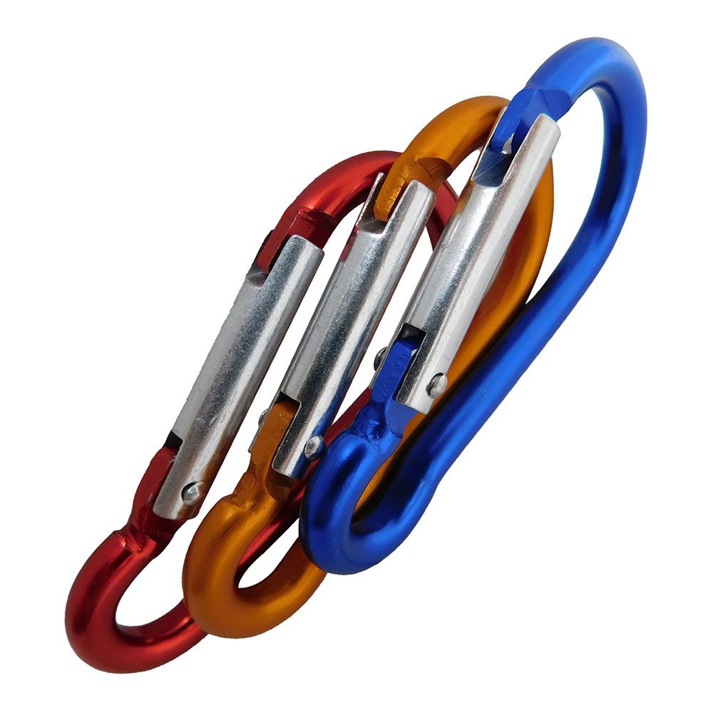 MOSQUETÓN MSQ04, ALUMINIO, COLORES SURTIDOS, 6 x 60 mm, 2 unidades gallery 0