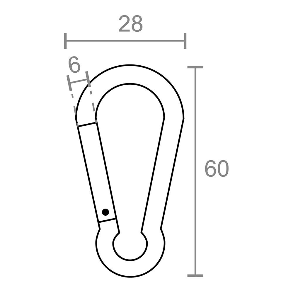 MOSQUETÓN MSQ04, ALUMINIO, COLORES SURTIDOS, 6 x 60 mm, 2 unidades gallery 4