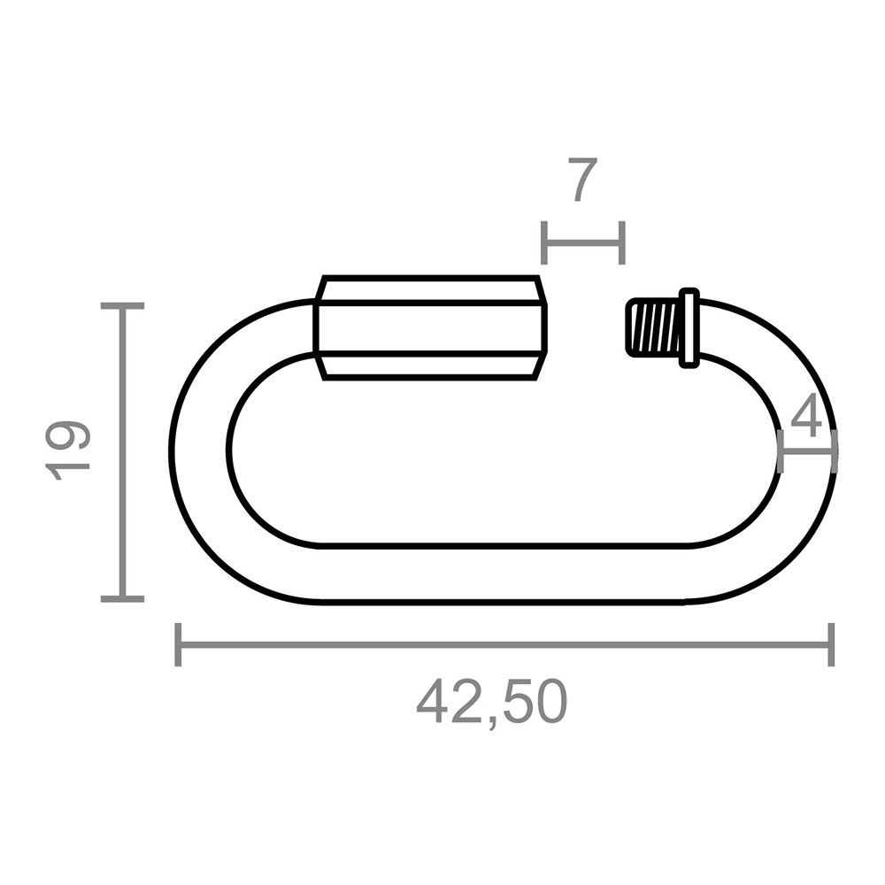 ESLABÓN RÁPIDO ESL01, ACERO GALVANIZADO, 4 mm. 2 unidades gallery 3