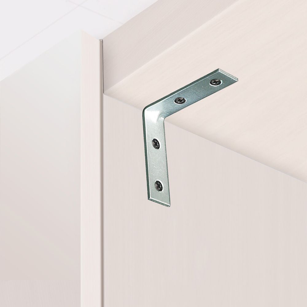 ÁNGULO REFUERZO AN02, ACERO ZINCADO, 30 x 30 x 15 mm. 4 unidades gallery 1