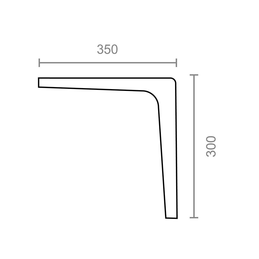 ESCUADRA PLUS PLM02 NEGRO 250 x 200 mm gallery 0