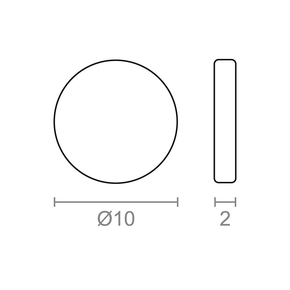 IMÁN NEODIMIO DISCO IM28 NÍQUEL Ø10 x 2 mm gallery 0