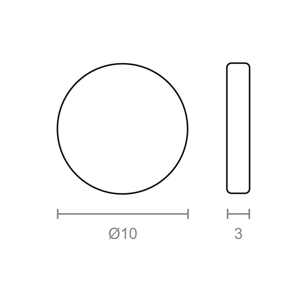 IMÁN NEODIMIO DISCO IM28 NÍQUEL Ø10 x 3 mm gallery 0