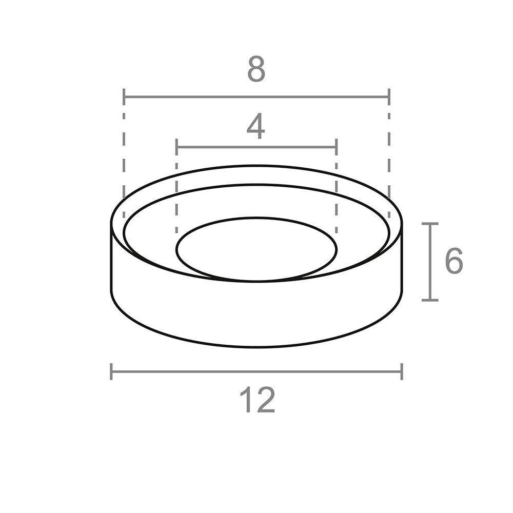 IMÁN NEODIMIO ARO AVELLANADO IM31 NÍQUEL 12 x 6 (Ø8-4) mm gallery 0