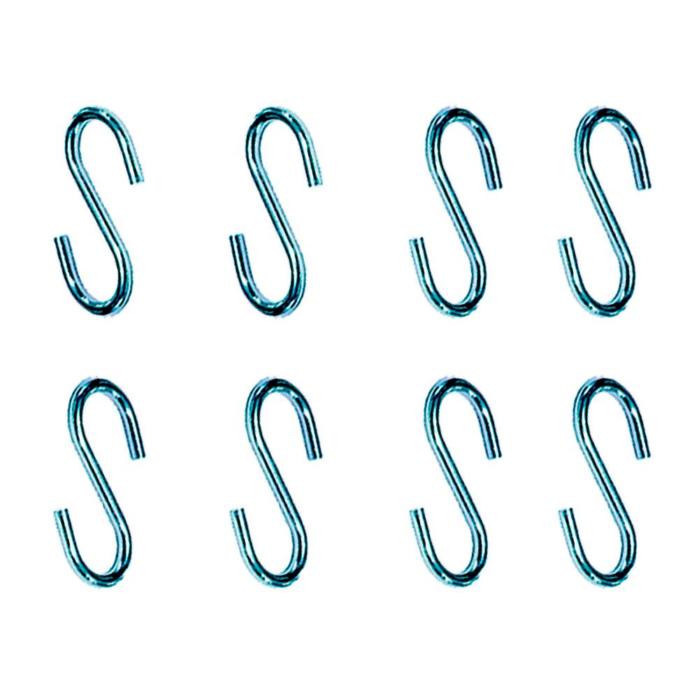 GANCHO EN FORMA DE S CG23 - 2,2 x 25 mm, ZINCADO, BLISTER 8 uds