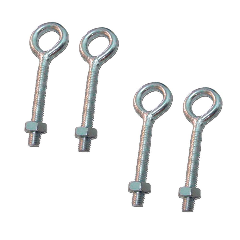 HEMBRILLA SOLDADA CON TUERCA HM01, M5 x 40 mm, ZINCADO, BLISTER 4 uds