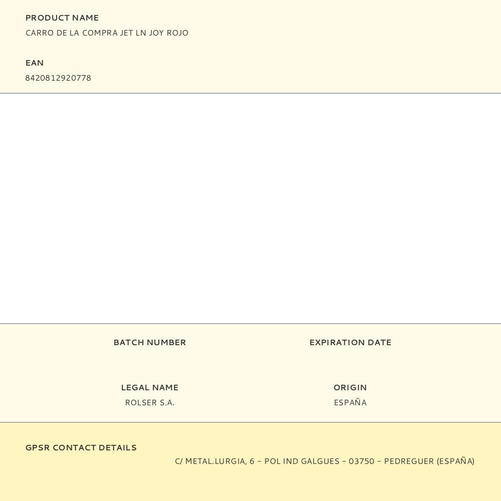 CARRO DE LA COMPRA JET LN JOY ROJO gallery 5