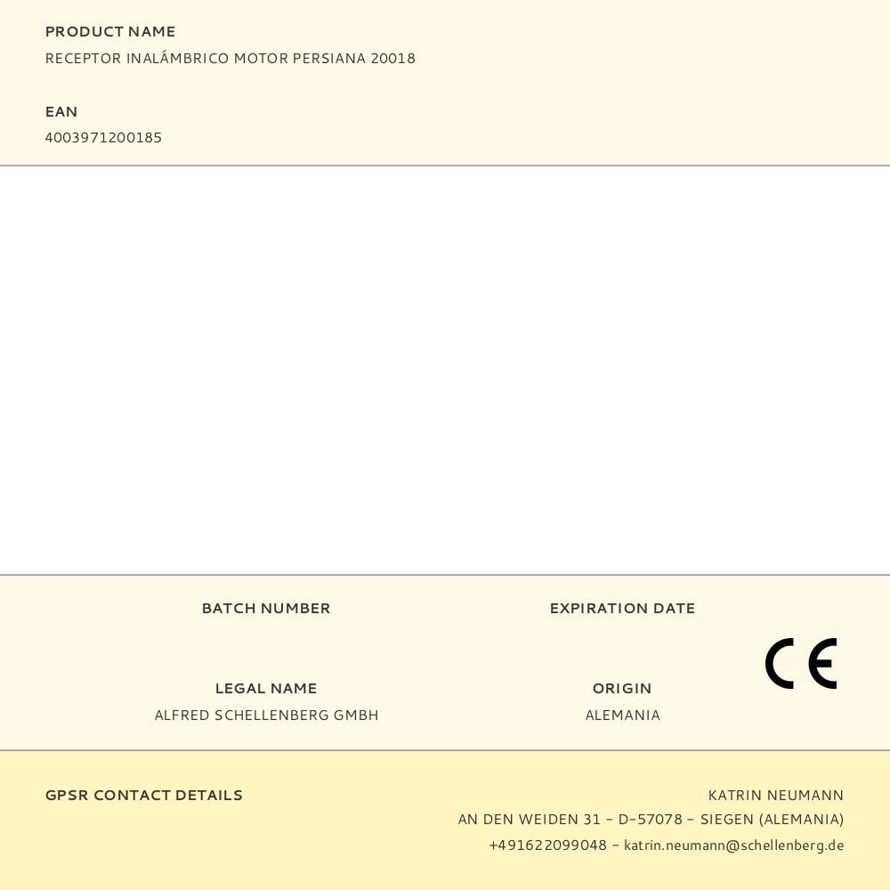 RECEPTOR INALÁMBRICO MOTOR PERSIANA 20018 gallery 4