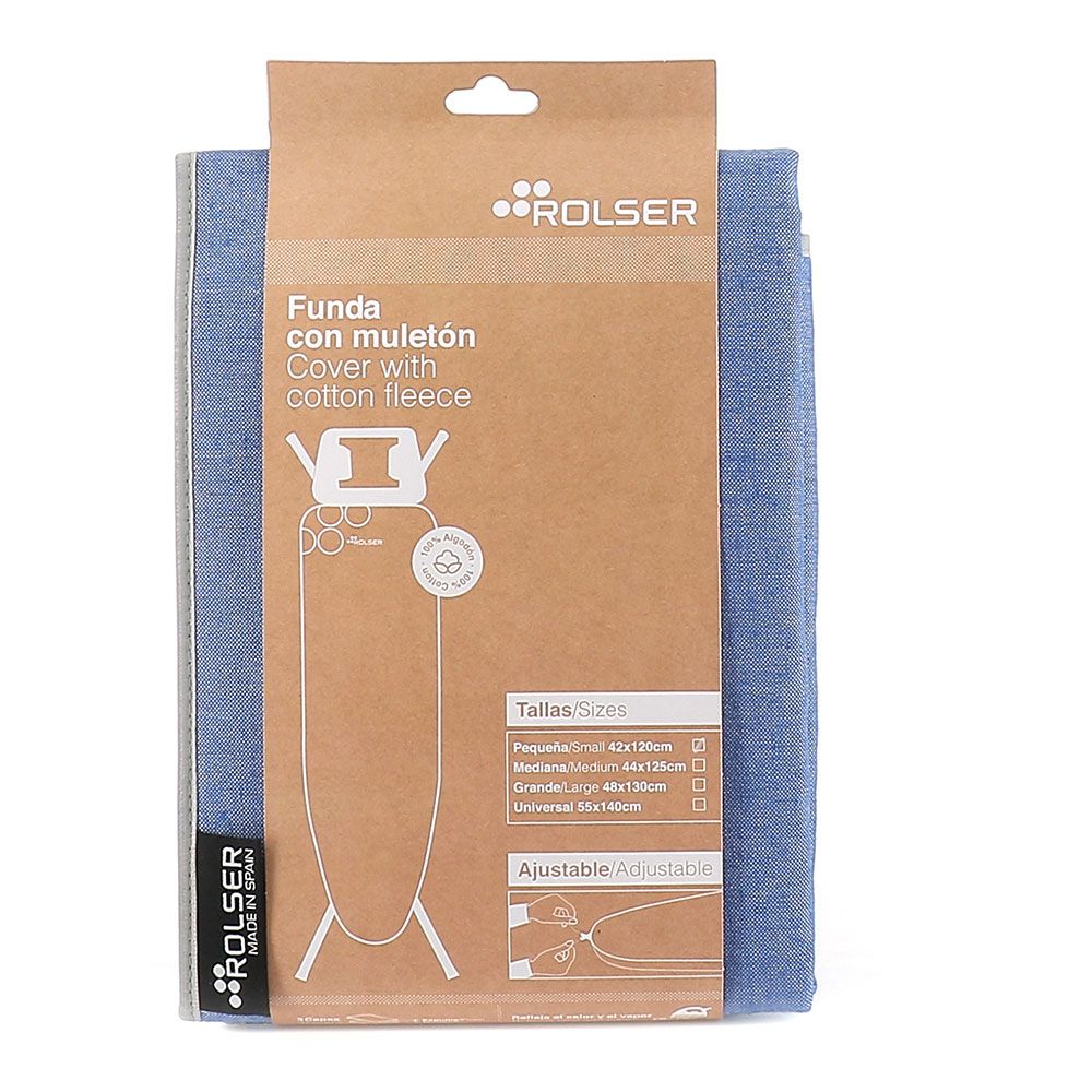 FUNDA COLOR AZUL PARA TABLAS DE PLANCHAR 120 x 42 cm gallery 0