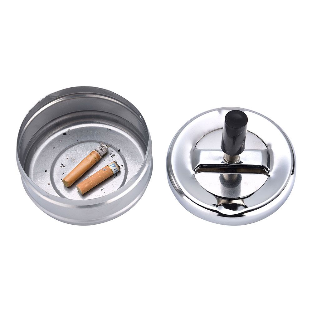 CENICERO METAL CON TAPA GIRATORIA, Ø 9,5 x 9,5 cm gallery 1