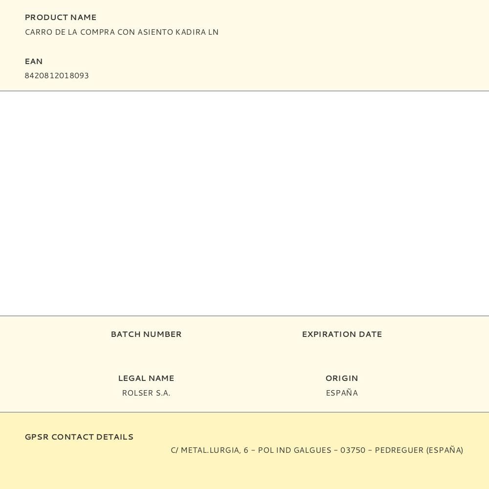 CARRO DE LA COMPRA CON ASIENTO KADIRA LN gallery 9