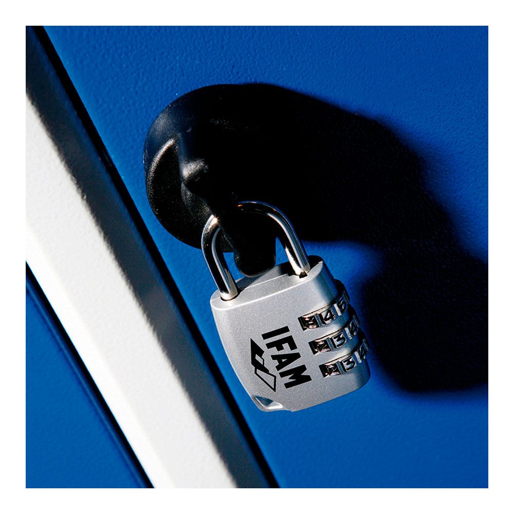 CANDADO C25S ZINC 26mm. ARCO Ø3mm CON COMBINACIÓN IFAM gallery 0