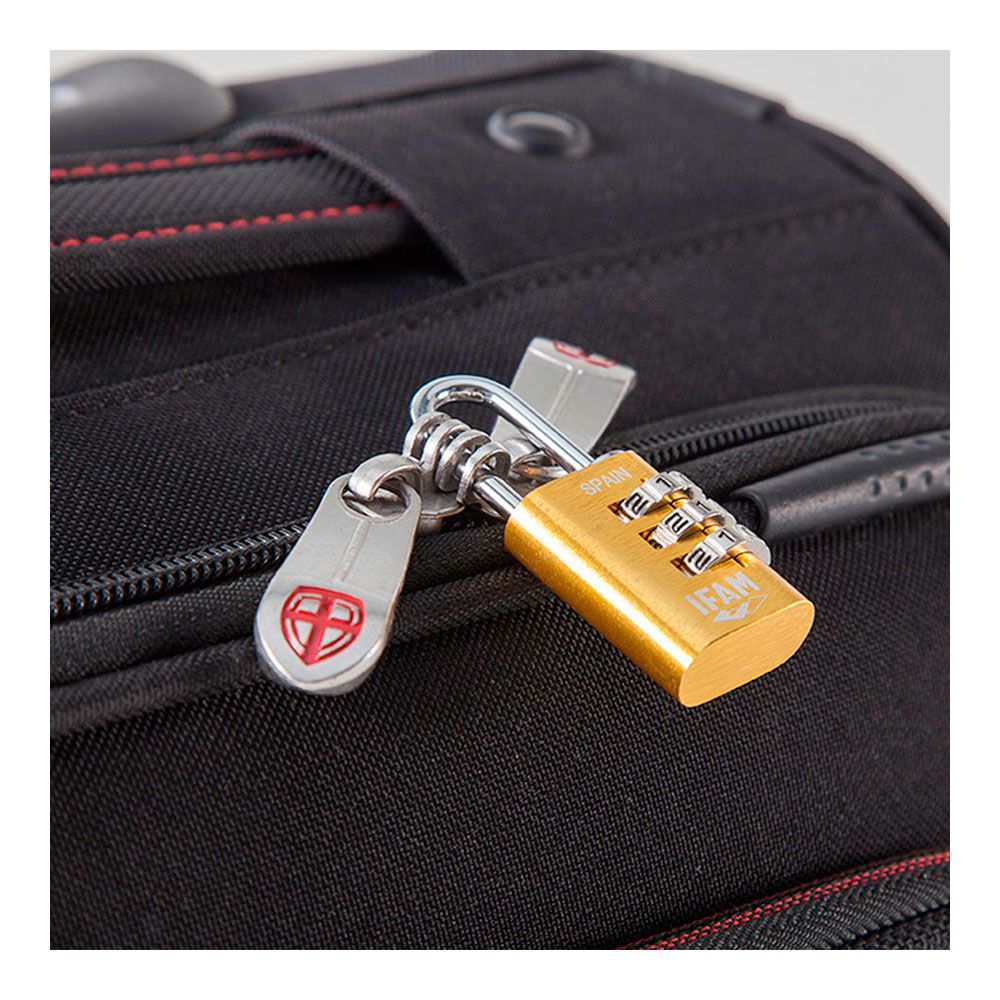 CANDADO COL COMBI30 NEGRO 30mm. ARCO Ø5mm. CON COMBINACIÓN. IFAM gallery 0