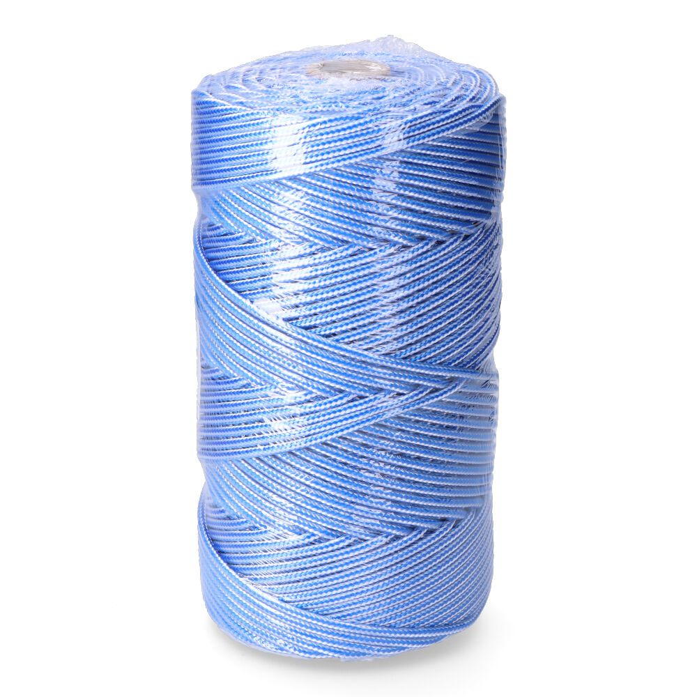 CORDÓN TRENZADO POLIPROPILENO AZUL / BLANCO, CALIBRE 5 mm x 200 m gallery 1