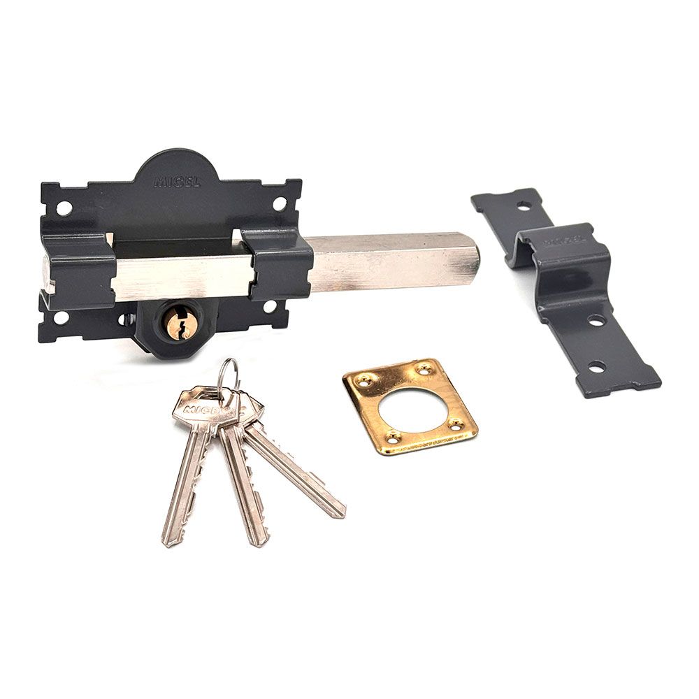 CERROJO SOBREPONER CRR07 105L/50 mm, PINTADO GRIS, LLAVES IGUALES AMAESTRADAS gallery 0