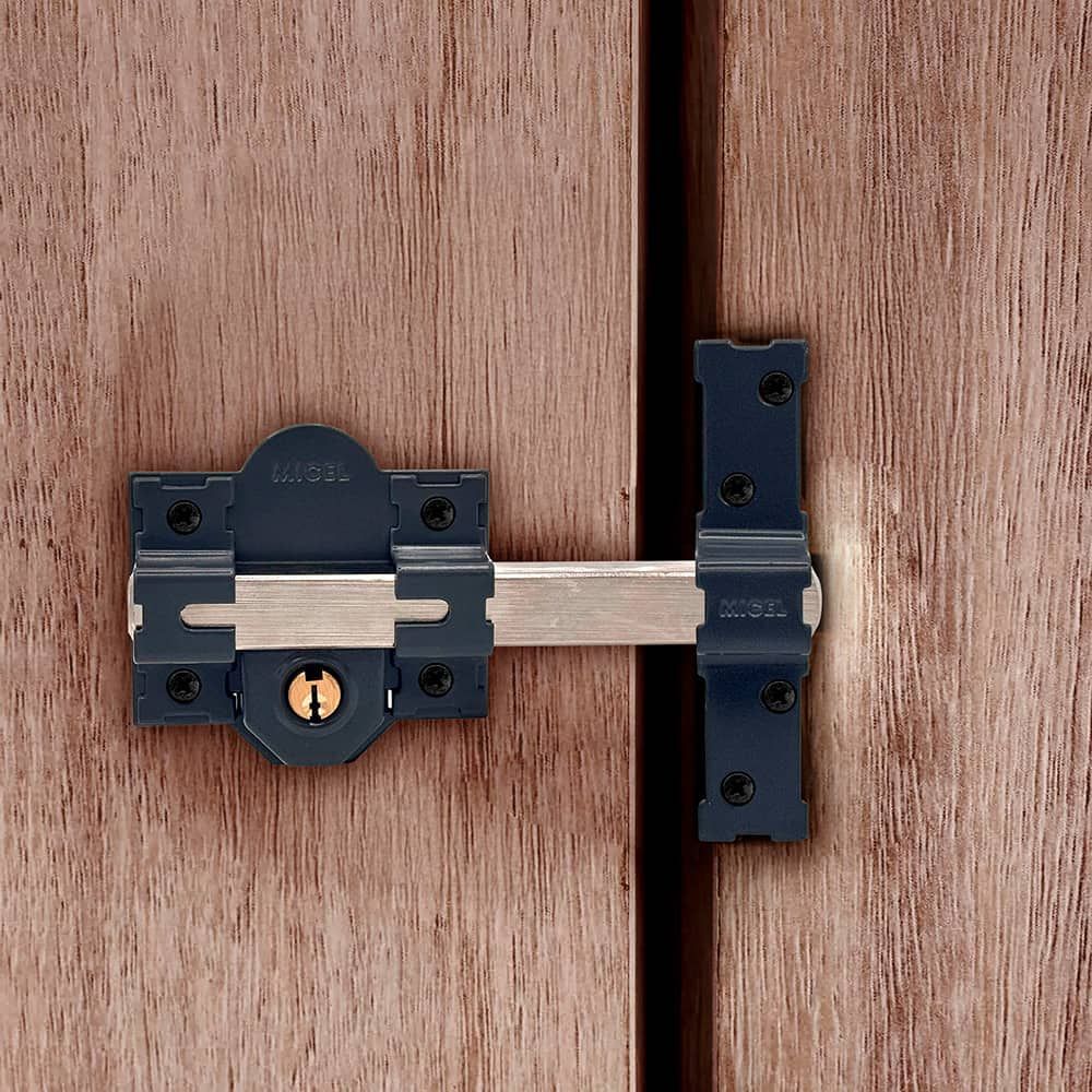 CERROJO SOBREPONER CRR09 86L/50 mm PINTADO GRIS LLAVES IGUALES AMAESTRADAS gallery 0