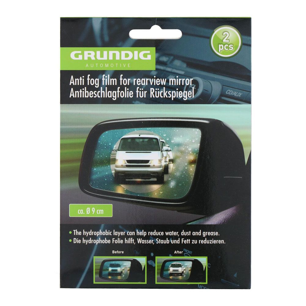 PELICULA ANTI LLUVIA PARA RETROVISOR Ø9cm GRUNDIG