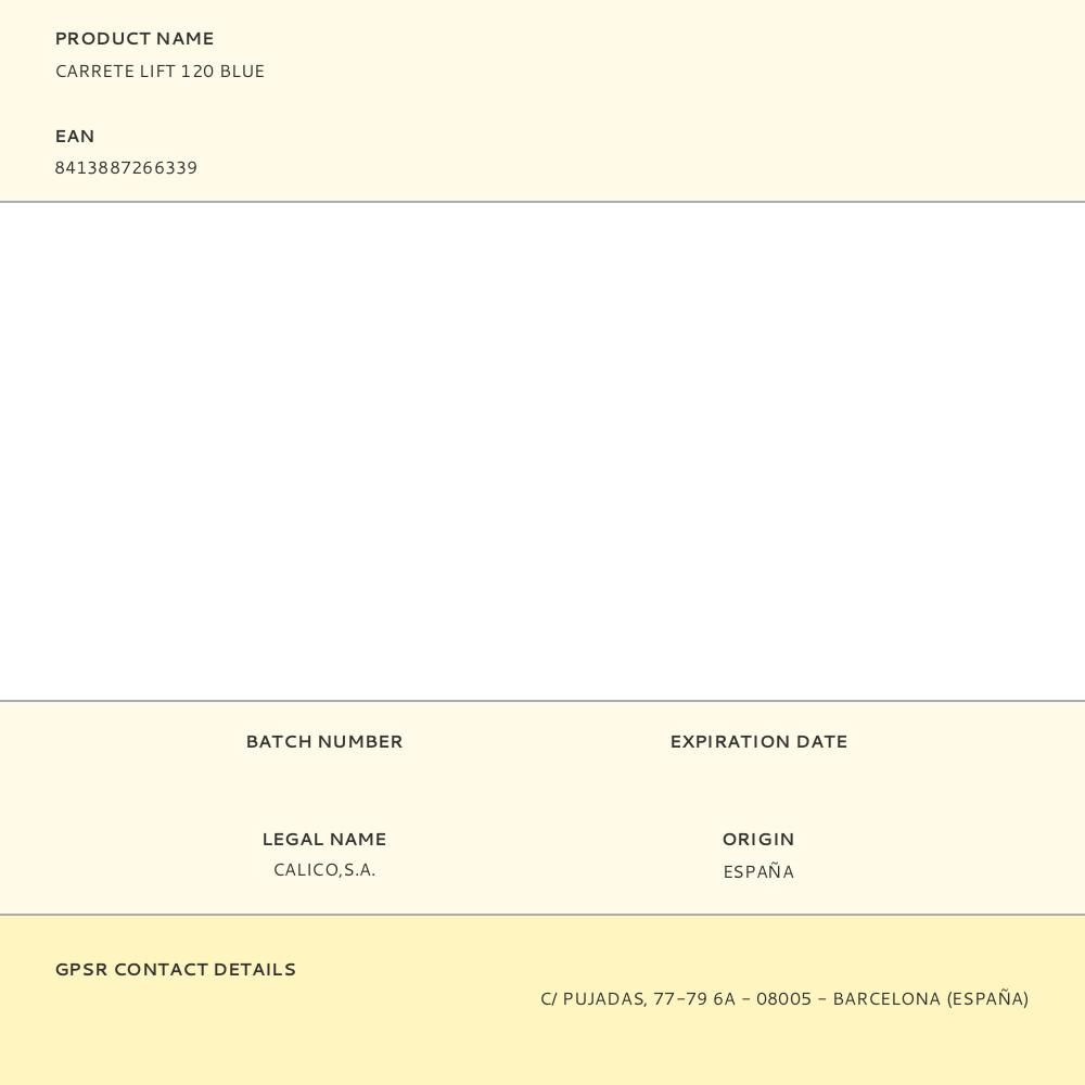 CARRETE LIFT 120 BLUE CON NYLON gallery 0