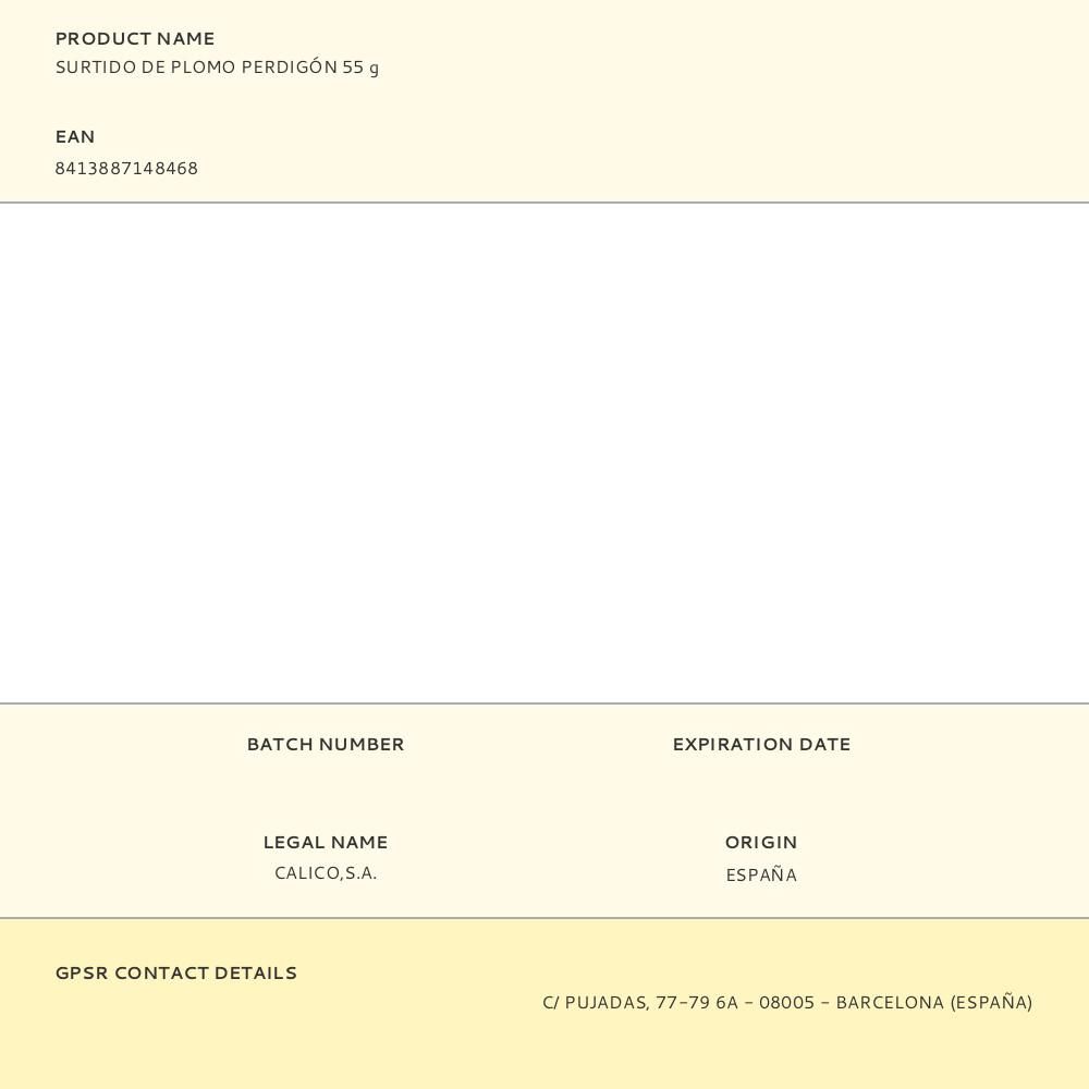 SURTIDO DE PLOMO PERDIGÓN 55 g gallery 0