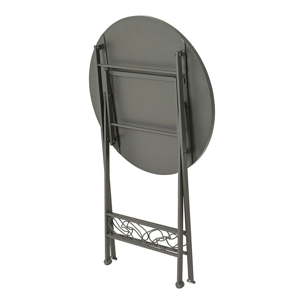 MESA METÁLICA/MOSAICO PLEGABLE BISTRO COLOR NEGRO PARA EXTERIOR Ø60 x 76 cm gallery 1