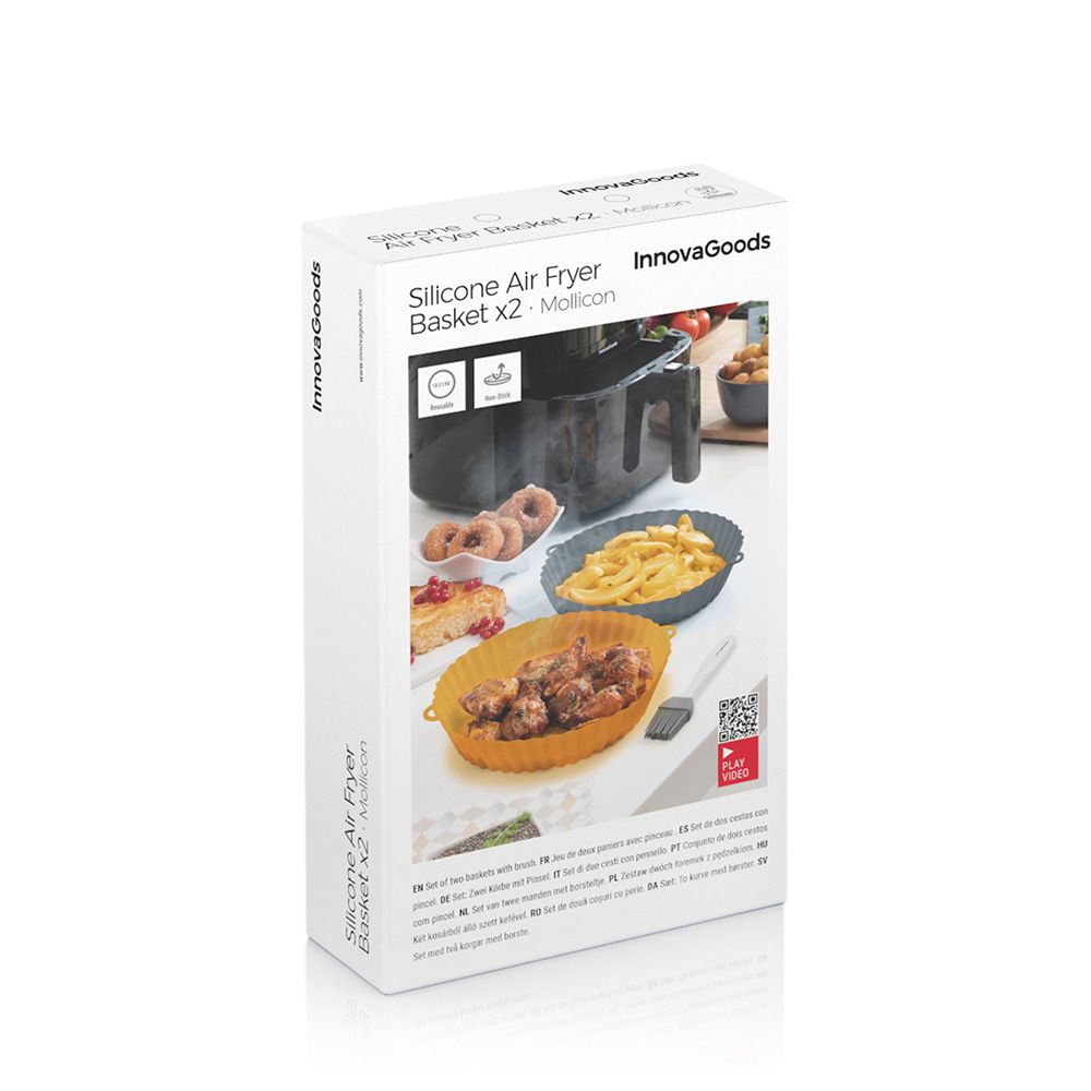 CESTAS DE SILICONA CON PINCEL PARA FREIDORAS DE AIRE gallery 1